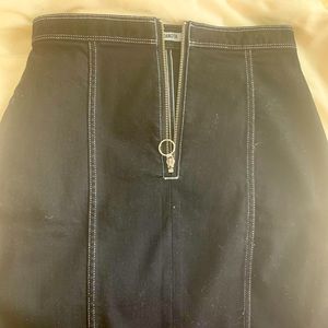 BB Dakota Black and White Midi Pencil Skirt